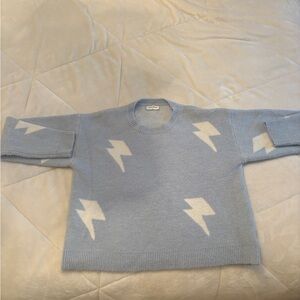 Blue Lightning Bolt Sweater